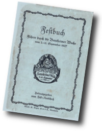 Das Festbuch der Bensheimer Woche 1927 als Faksimile im PDF-Format (Download 22 MB)