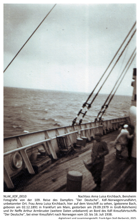 Kennung: NLAK_KDF_0010.jpg; Fotografie von der 109. Reise des Dampfers 