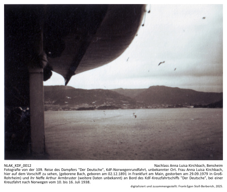 Kennung: NLAK_KDF_0012.jpg; Fotografie von der 109. Reise des Dampfers 